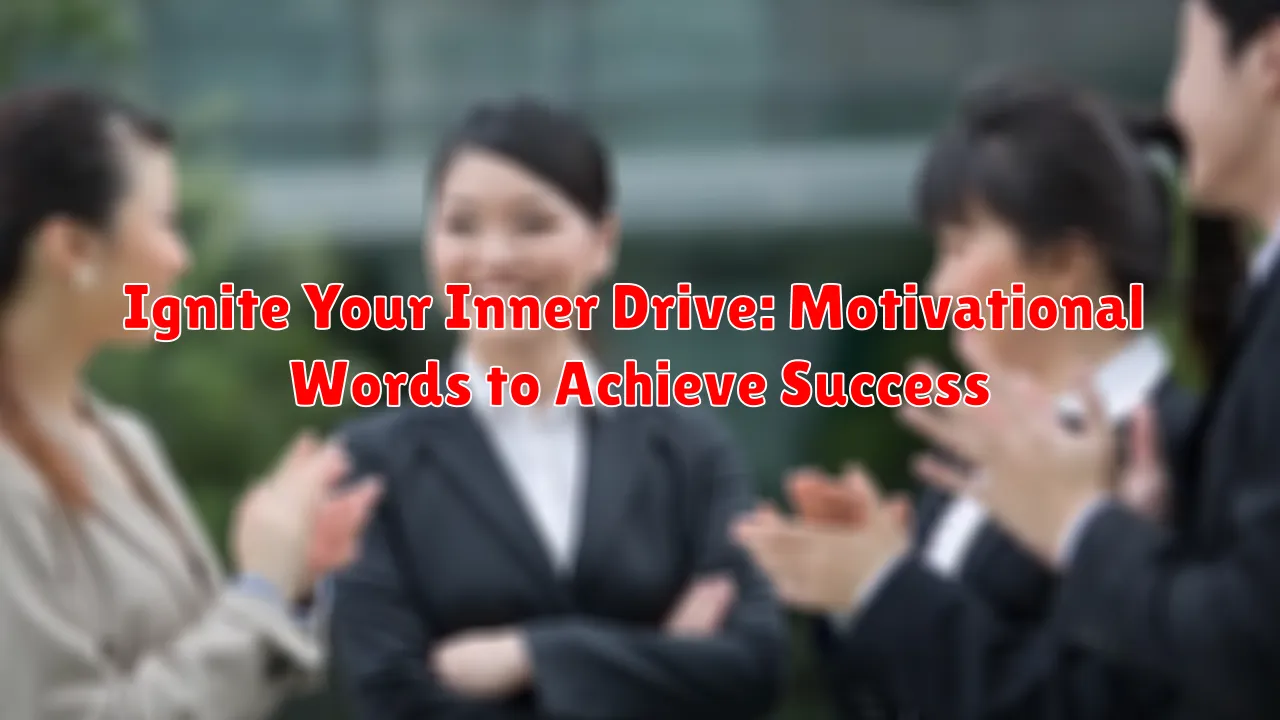 Ignite Your Inner Drive: Motivational Words to Achieve Success